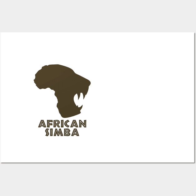 AFRICAN SIMBA Wall Art by ReignGFX